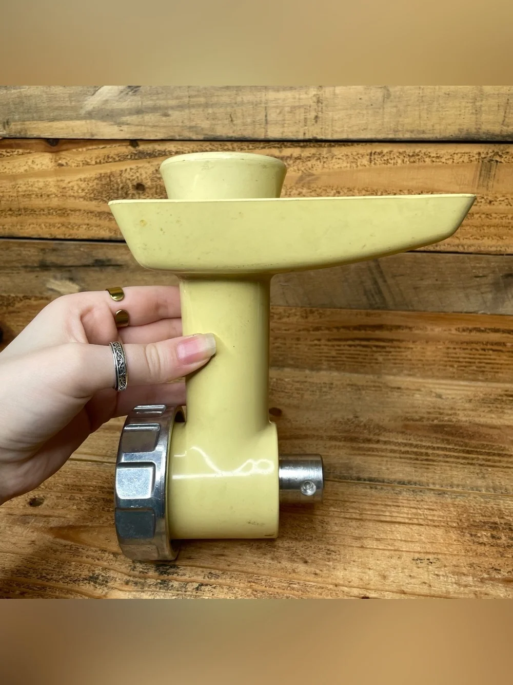 Vintage Oster Regency Kitchen Center Meat Grinder Attachment Tested (NO BLADE)